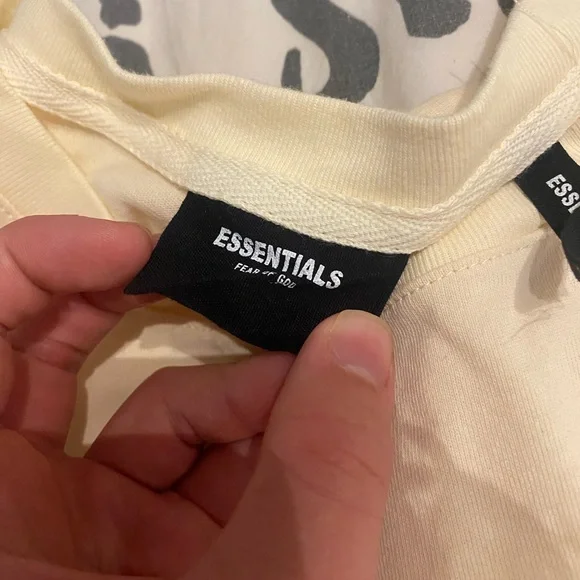 Essentials Soft Cream Tee - Picture 4 of 5